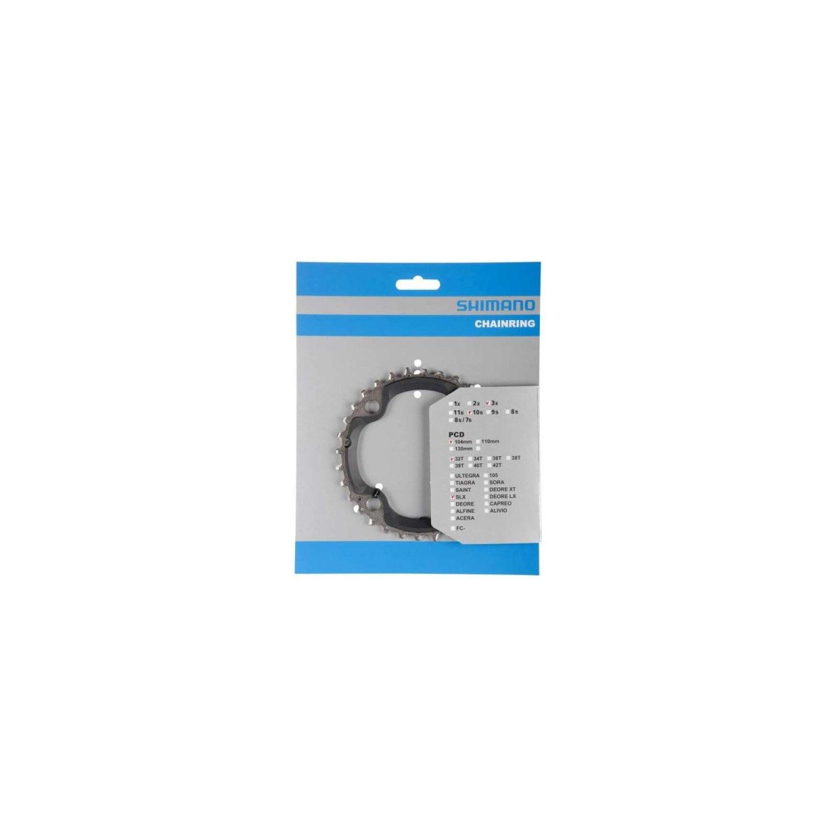 Shimano Kettingblad 32T-AE 10Sp Div BLACK
