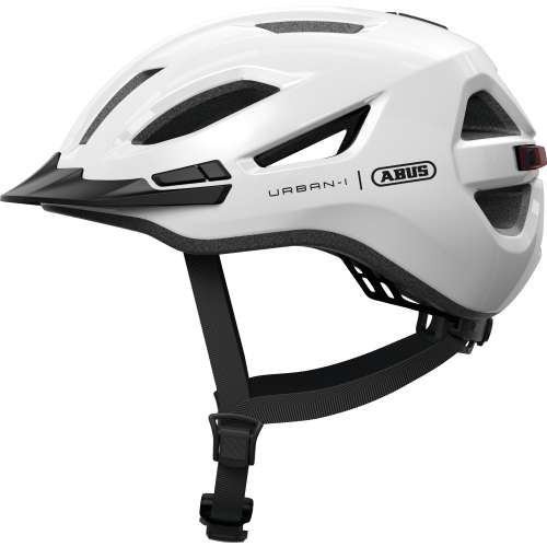Abus helm urban-i 4.0 shiny white Zilver