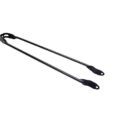 Hulzebos spatbordstang 6mm sport mat Zwart