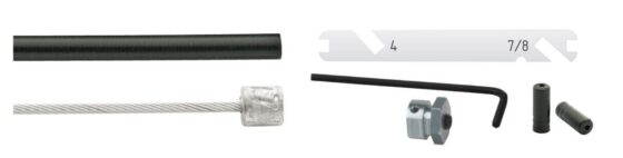 Cordo kabelset versteller nexus 4/7/8 speed Zilver