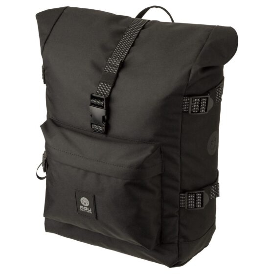 Agu h2o roll-top ii enkele fietstas urban Zwart