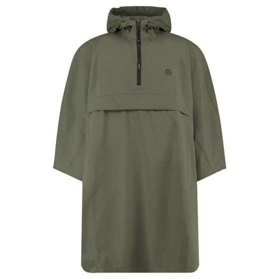 Agu go grant poncho essential army green one size Groen