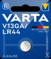 Varta batterij lr44 alkaline knoopcel blister (1) Blauw