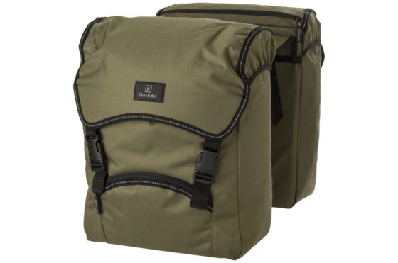 Fastrider Fr unibag traffic dubbele fietstas basics legergro Groen