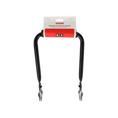 Simson rugleuning zwart met kussen