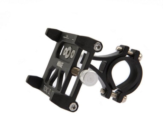 Mirage telefoonhouder alu m/bracket Zwart