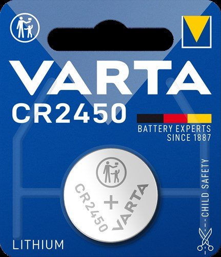 Varta batterij cr2450 lithium knoopcel blister (1) Blauw