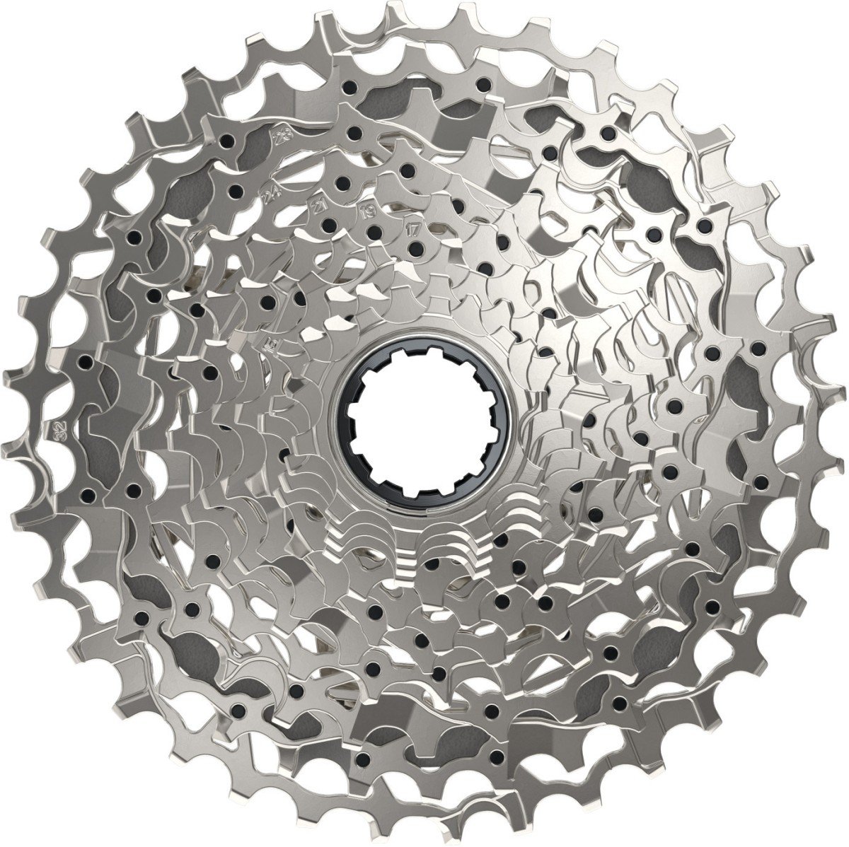 Sram cassette xg-1250 12 speed rival axs 10-36 zil Zilver