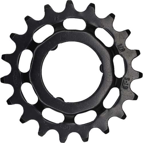 Kmc tandwiel shimano 17t chromoly 1/8" Zwart