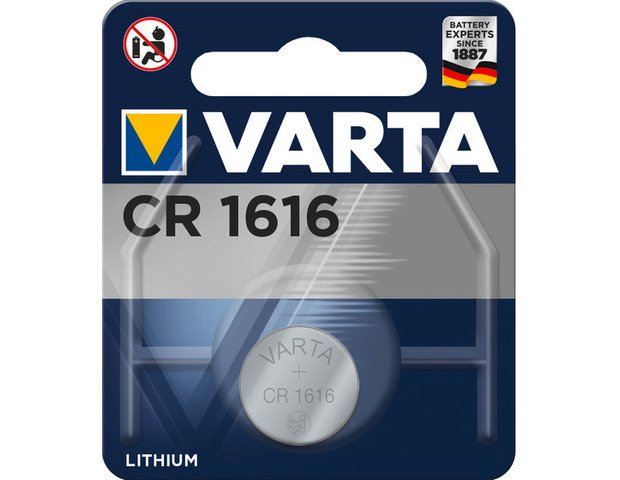 Varta batterij cr1616 lithium knoopcel blister (1) Blauw