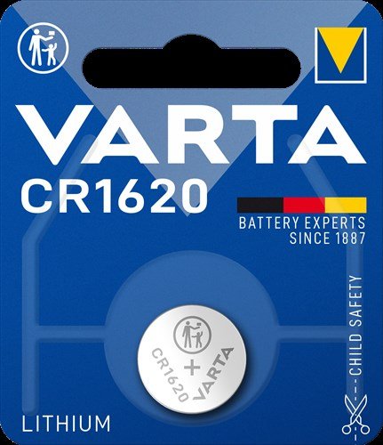 Varta batterij cr1620 lithium knoopcel blister (1) Blauw