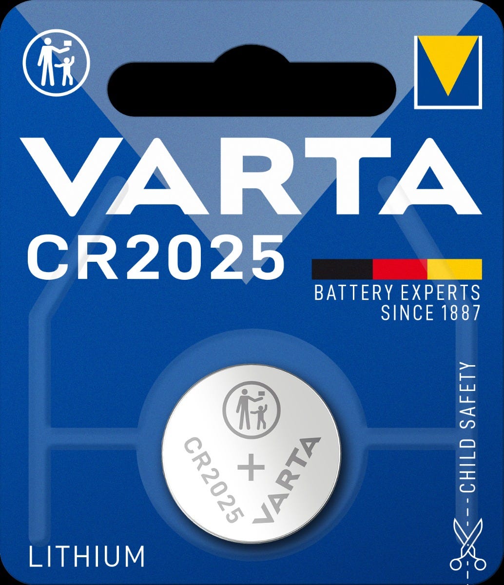 Varta batterij cr lithium knoopcel blister (1) Blauw