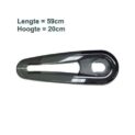 Axa kettingkast slicer smoke 24 inch Grijs