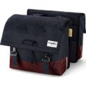 Urban Proof fietstas dubbel 40L recycled rood grij Bordeaux/grijs