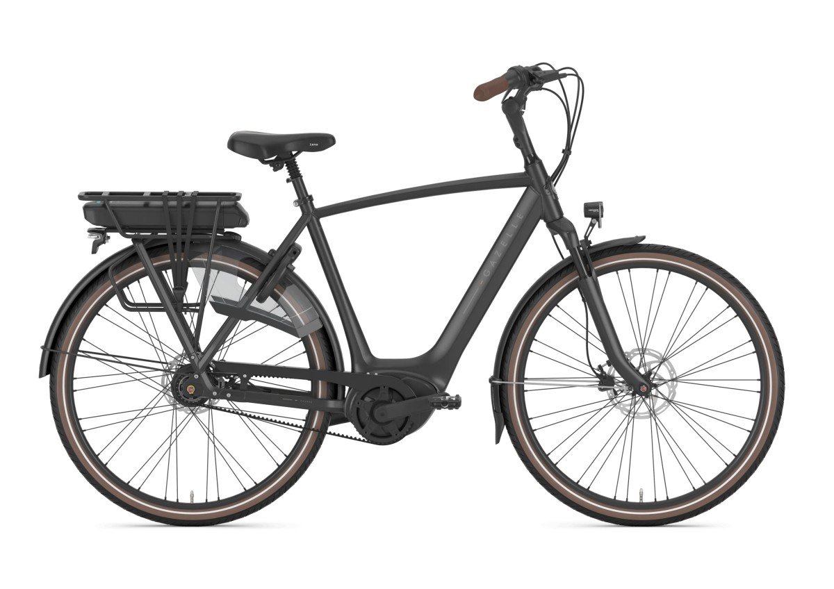 Gazelle Orange C8+ 500w Black Mat Heren 2025