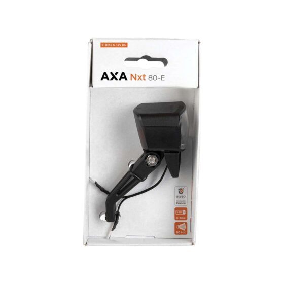 Axa led koplamp nxt 80 e-bike 6-12v am 80 lux, led Zwart