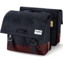 Urban Proof fietstas dubbel 40L recycled rood grij Bordeaux/grijs
