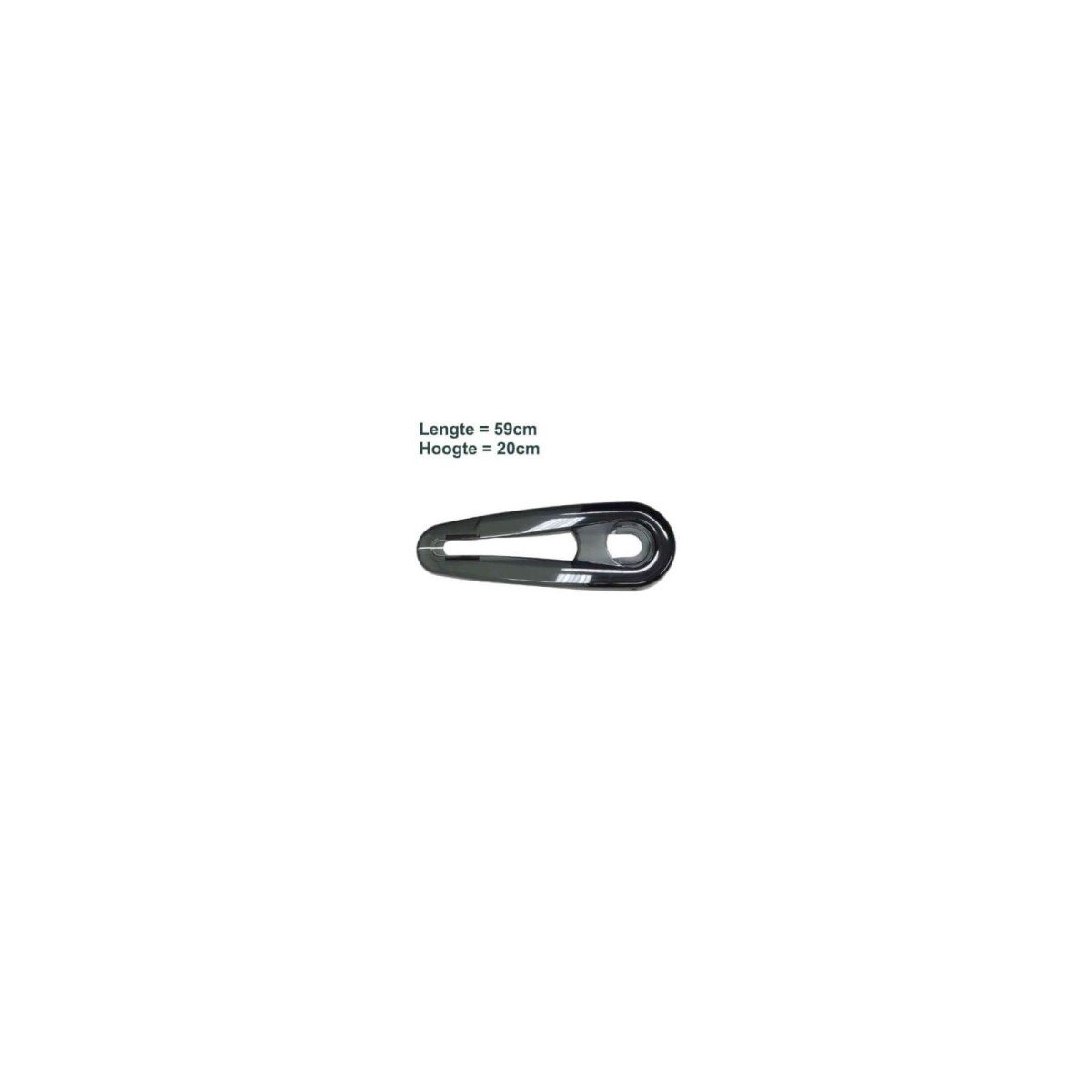 Axa kettingkast slicer smoke 24 inch Grijs