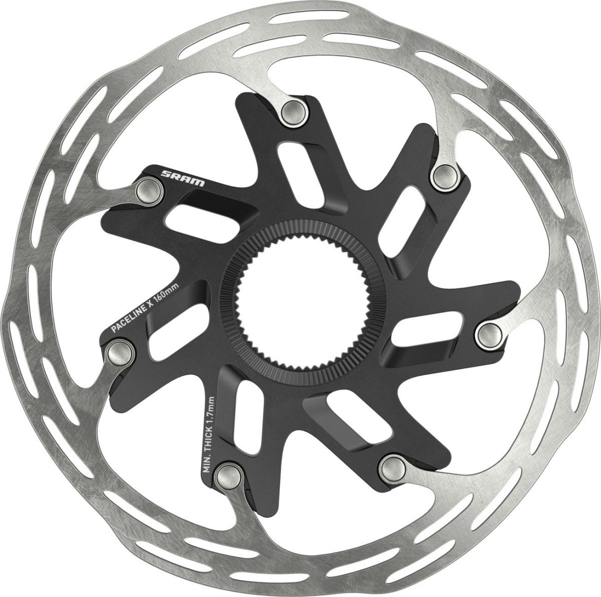 Sram remschijf rotor paceline x 160mm centerlock r Zwart