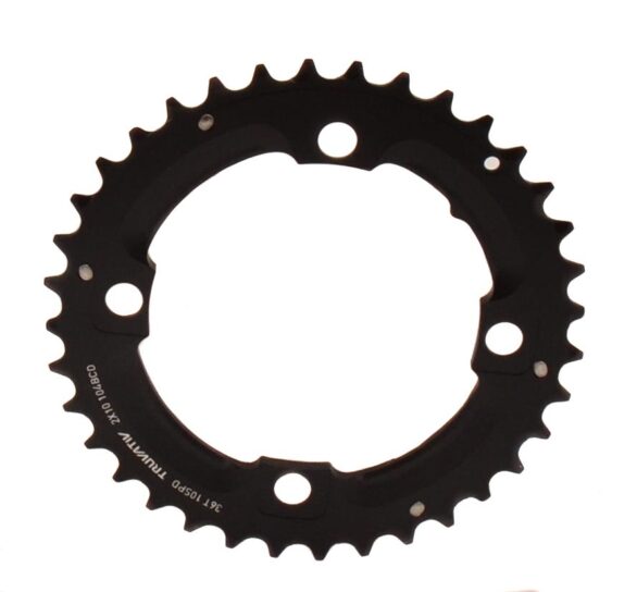 Sram kettingwiel blad 36t steek 104 2x10 geen pin Zwart
