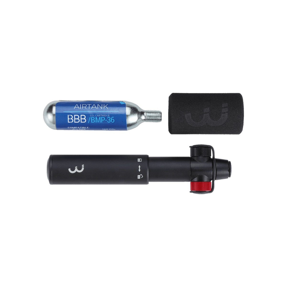 BBB BMP-33S Minipomp Co2 Blaster Mini Combi Zwart