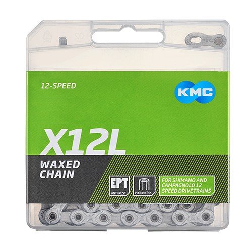 Kmc KETTING 12V 11/128 X12L WAXED 126 ZI Zilver