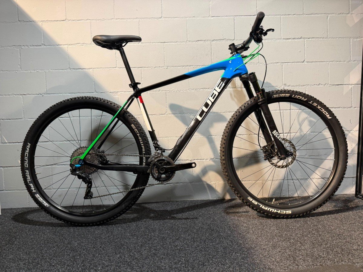 Cube Elite C:62 PRO Zwart Groen Blauw Heren 2018