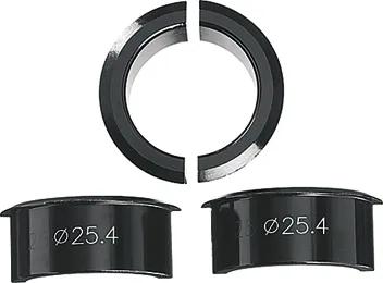Ergotec vulbus 4-delig, zwart, voor stuurpennen van stuurklemming 31,8mm op 25,4mm