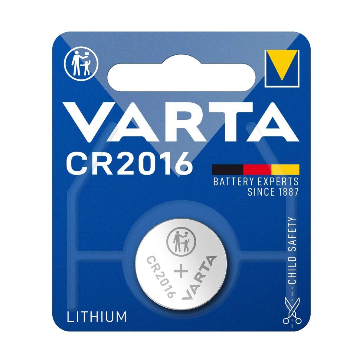 Varta batterij cr lithium knoopcel blister (1) Blauw