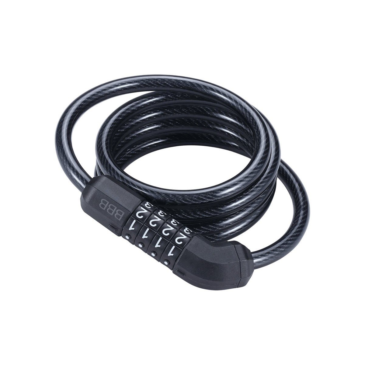BBB BBL-66 Fietsslot QuickCode Coil Cable Zwart