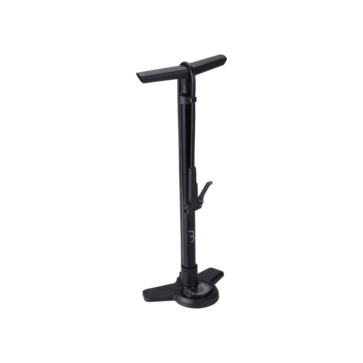 BBB BFP-28 Voetpomp AirBoost Composite Base 3 Inch Gauge Dualhead 3.0 Zwart