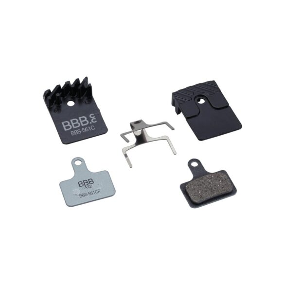 BBB BBS-561C Remblokken DiscStop Coolfin, Organic W/cooling Fins Comp. Shimano Ultregra Zwart/staalblauw