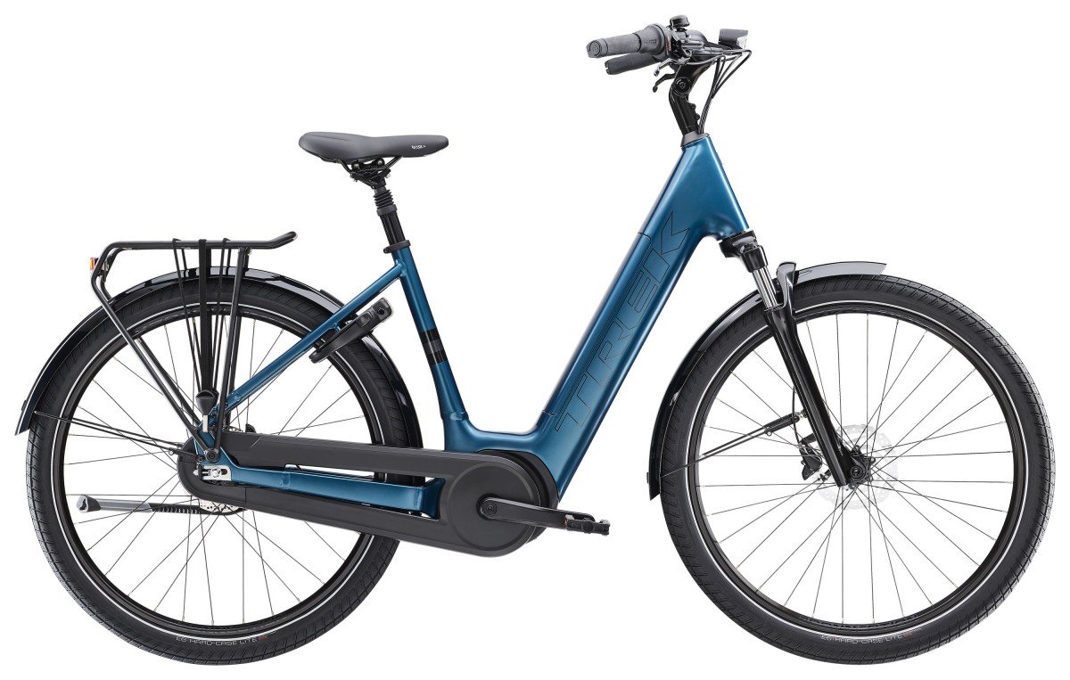 Trek District+ 3 Lowstep 545Wh DARK AQUATIC Dames 2025