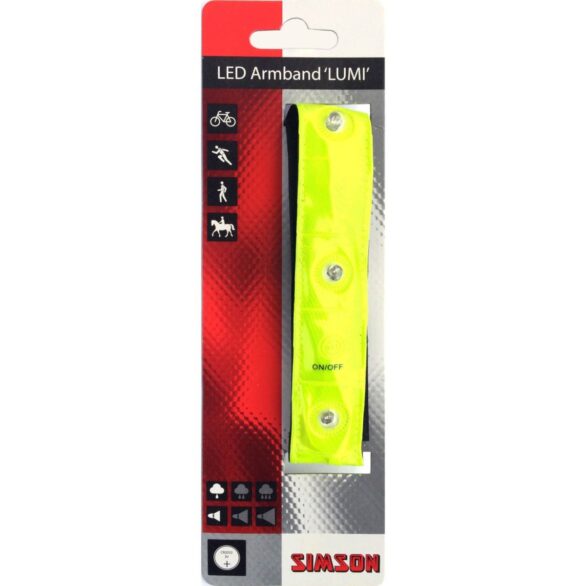 artPic_public_L_356051.jpg Simson armband licht 4 led reflecteren fiets en lo Groen