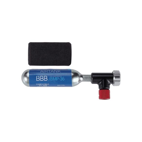 BBB BMP-34 Minipomp Co2 EasyAir Pomp + Cartridge Zwart