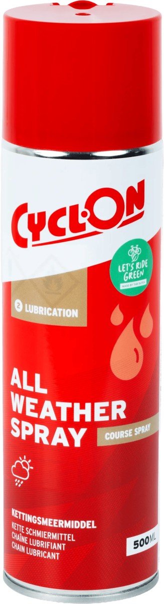 Cyclon ALL WEATHER SPRAY COURSE SPRAY 500ML Red