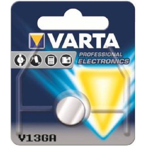 Varta batterij lr44 alkaline knoopcel blister (1) Blauw
