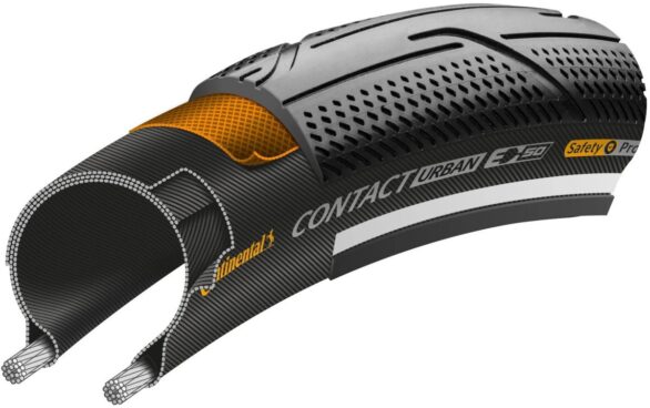 Continental bub contact urban 28x1 3/8 draa Zwart