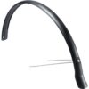 Eurofender snello spatbord achter 51mm mat zwa Zwart