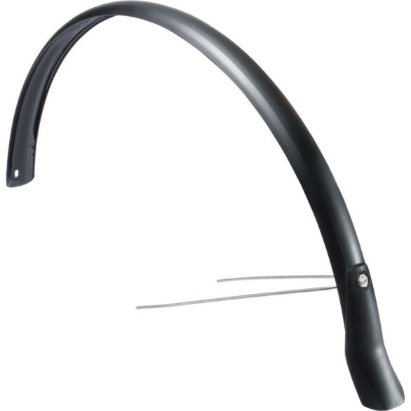 Eurofender snello spatbord achter 51mm mat zwa Zwart