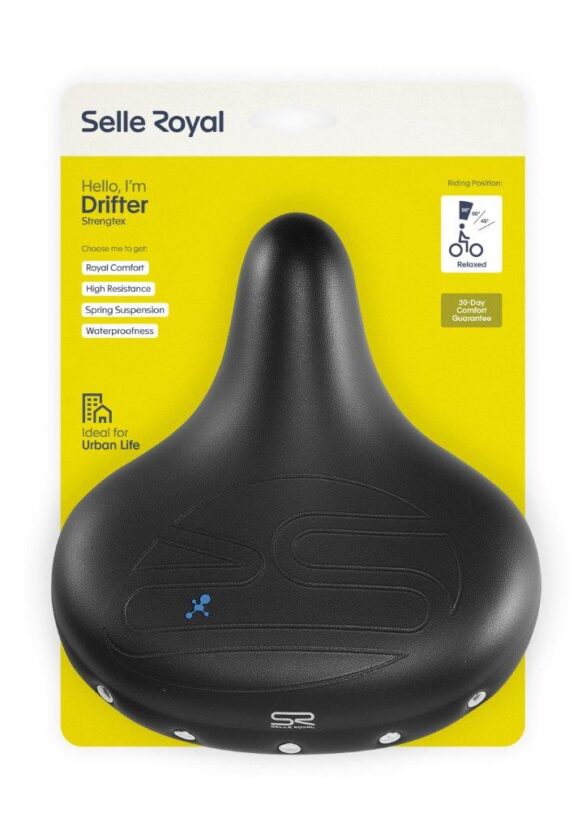 Selle Royal zadel premium drifter strengtex relaxe Zwart