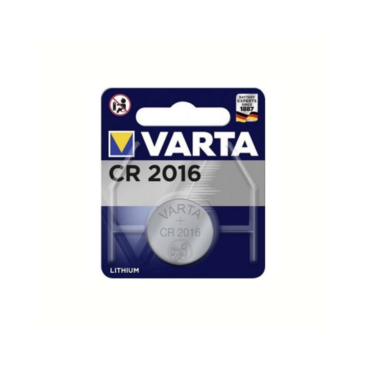 Varta batterij cr lithium knoopcel blister (1) Blauw