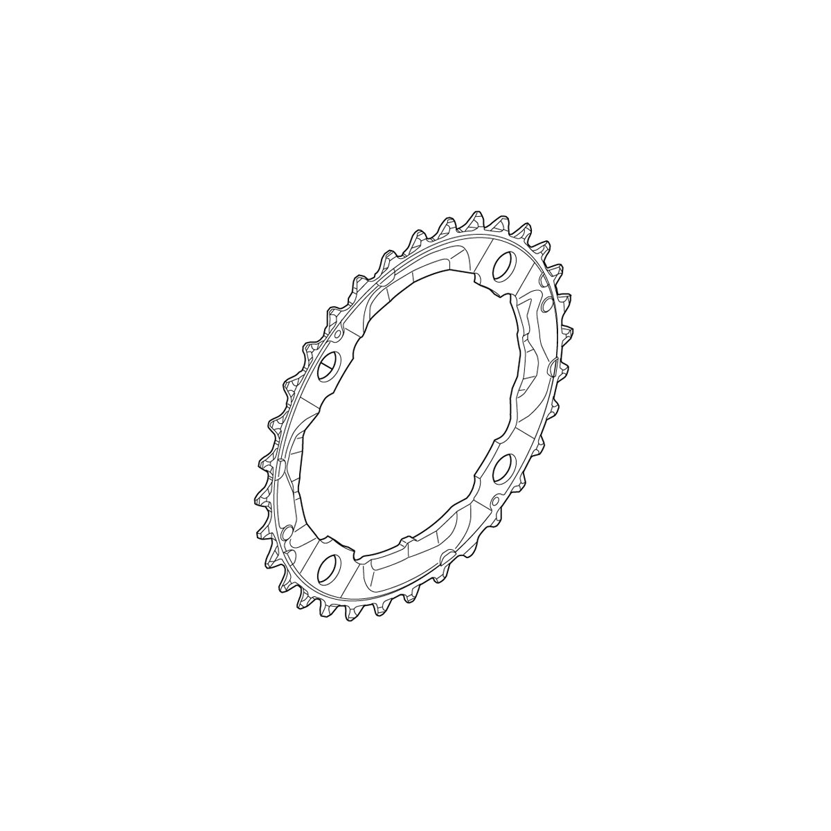 Shimano Kettingblad 36T Deore SILVER