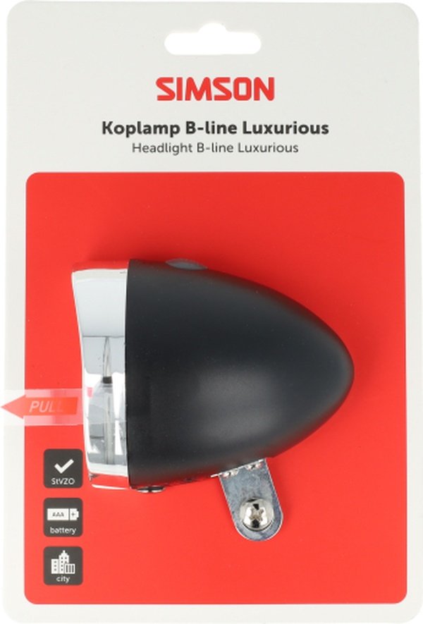 Simson Batterij koplamp Classic Luxurious