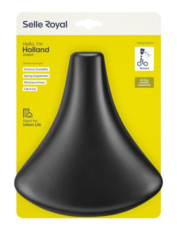 Selle Royal zadel classic holland unitech relaxed Zwart