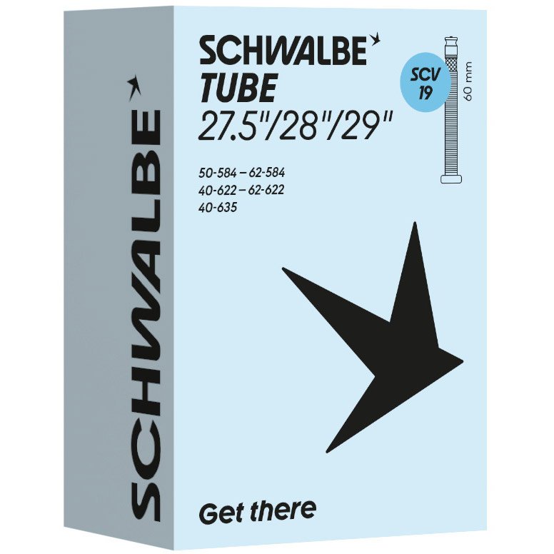 Schwalbe bib scv19 click ventiel 60m Zwart